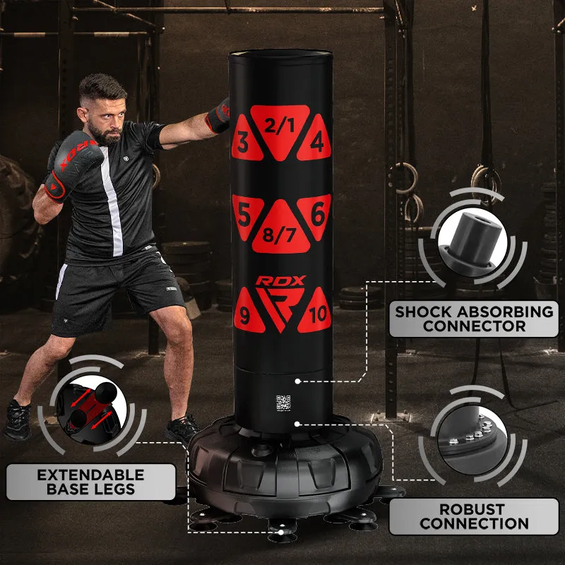 RDX KT Ronin Sacco Boxe Base Stabile Rosso con Guanti