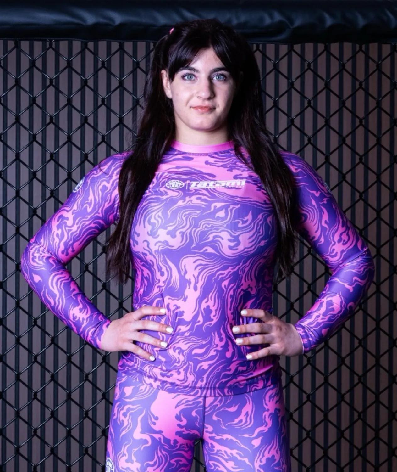 Tatami Helena Rash Guard Manica Lunga Donna Rosa Lava