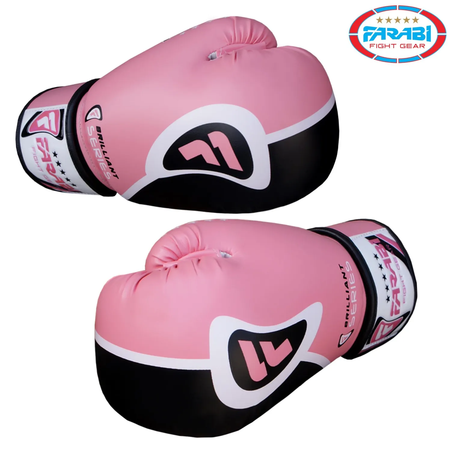 Farabi Brilliant Ladies guanti boxe donna 8 oz pelle sintetica