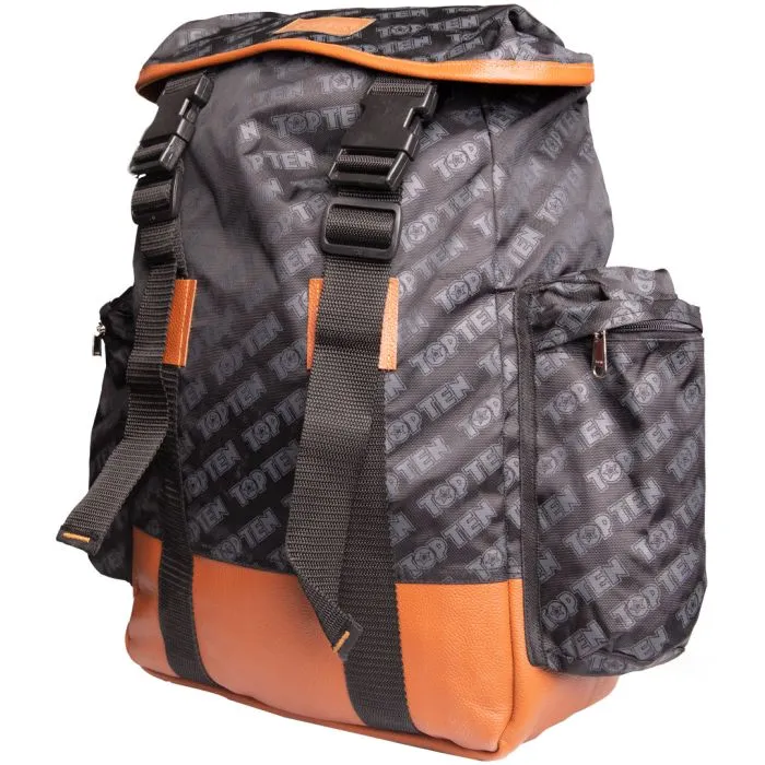 TOP TEN Daily zaino Nero-Marrone in poliammide