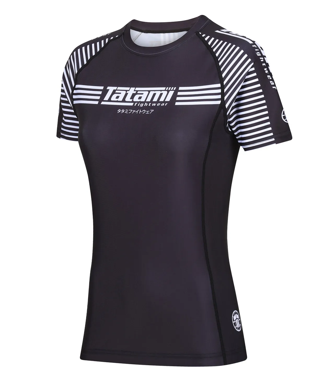 Tatami Fightwear IBJJF Ranked rash guard donna nera maniche corte