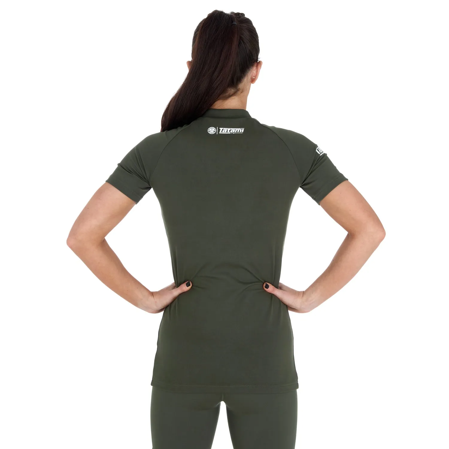 Tatami Fightwear Agile rash guard donna khaki manica corta