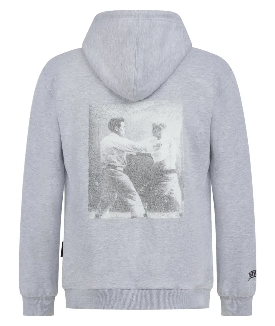 Tatami Vintage felpa hoodie uomo grigia cappuccio 280 GSM