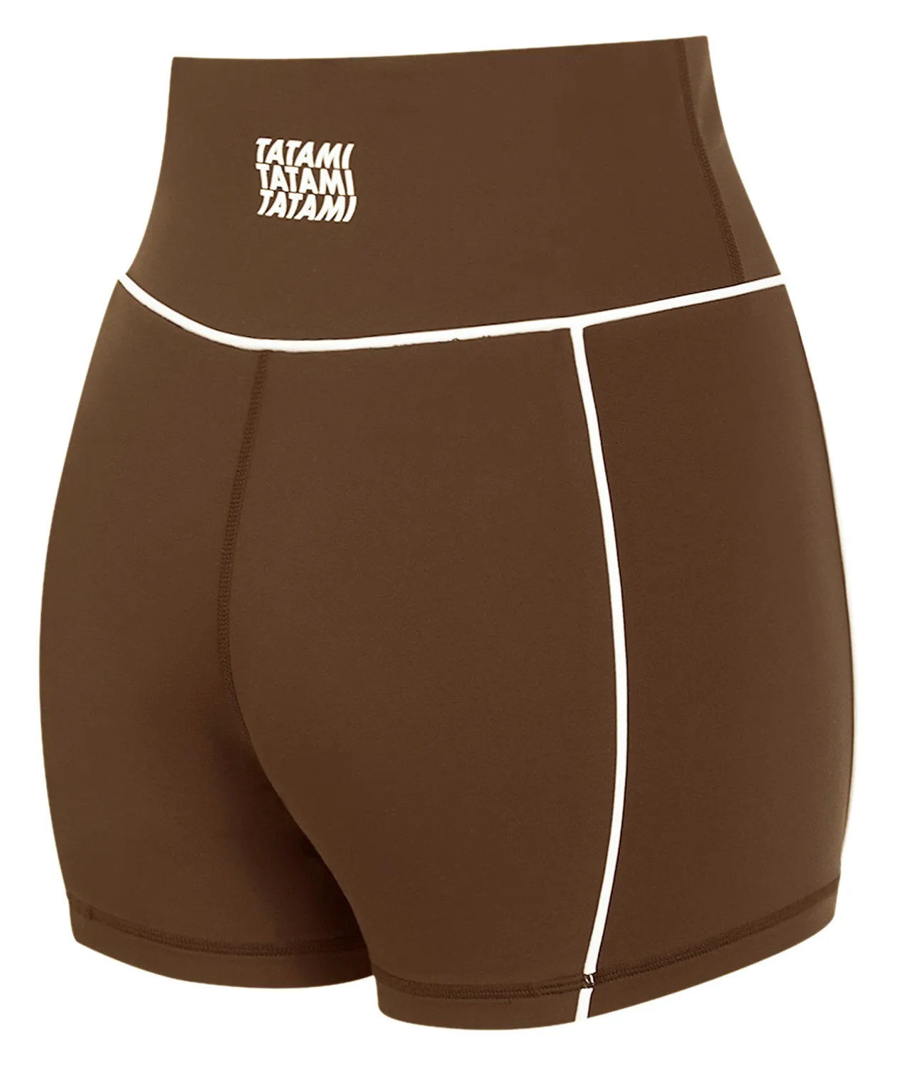 Tatami Contour shorts compressione donna marroni