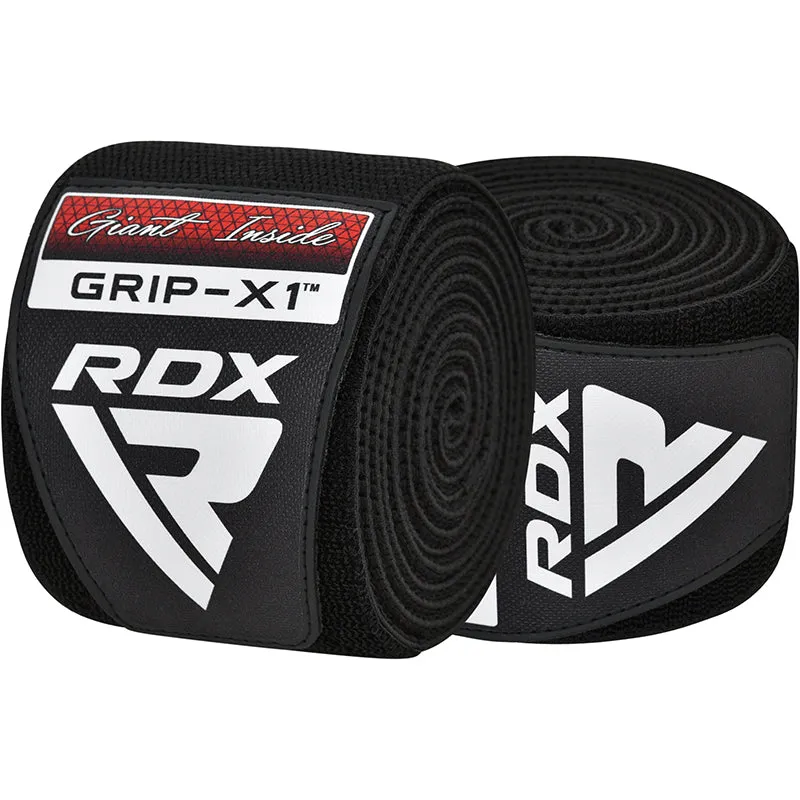 RDX K1 Ginocchiera Elastica Nera Compressione Powerlifting