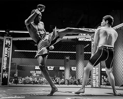 Meister Rush Fight pantaloncini compressione MMA Rosso 34-35