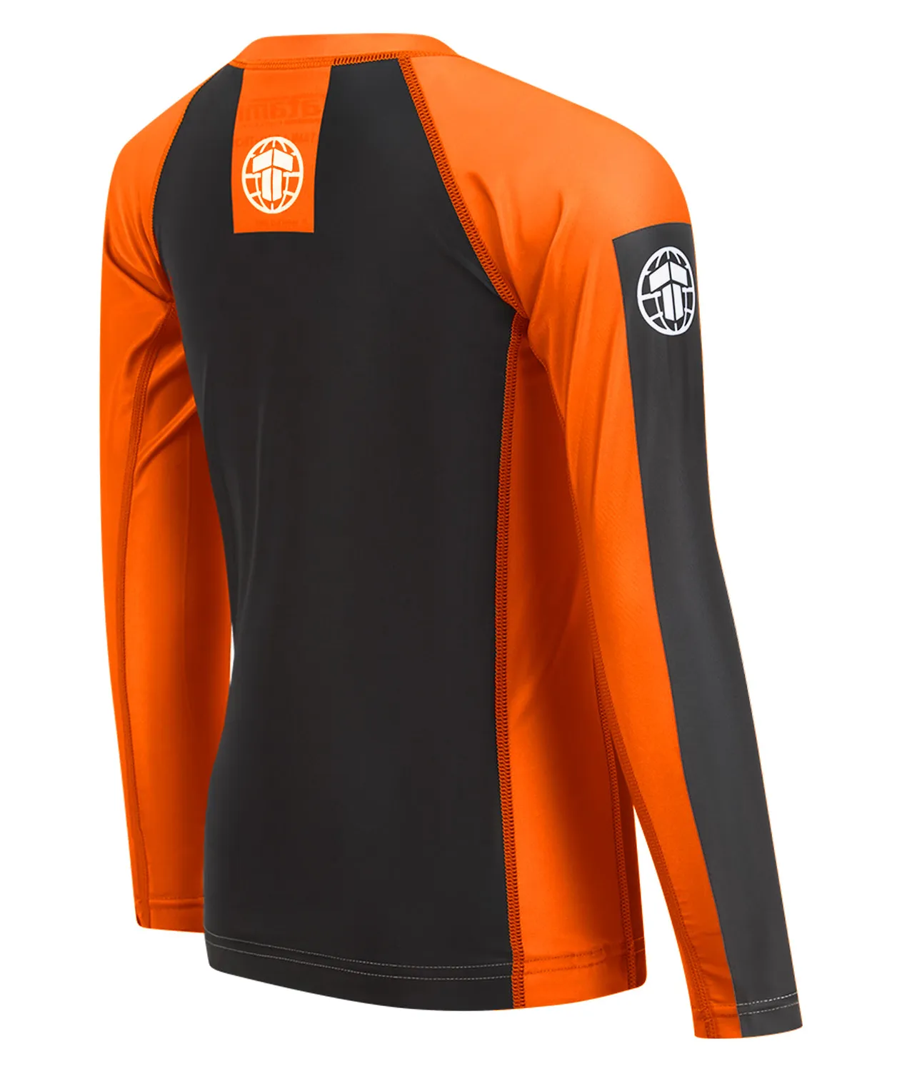 Tatami Kids IBJJF Ranked rash guard arancione lunghe