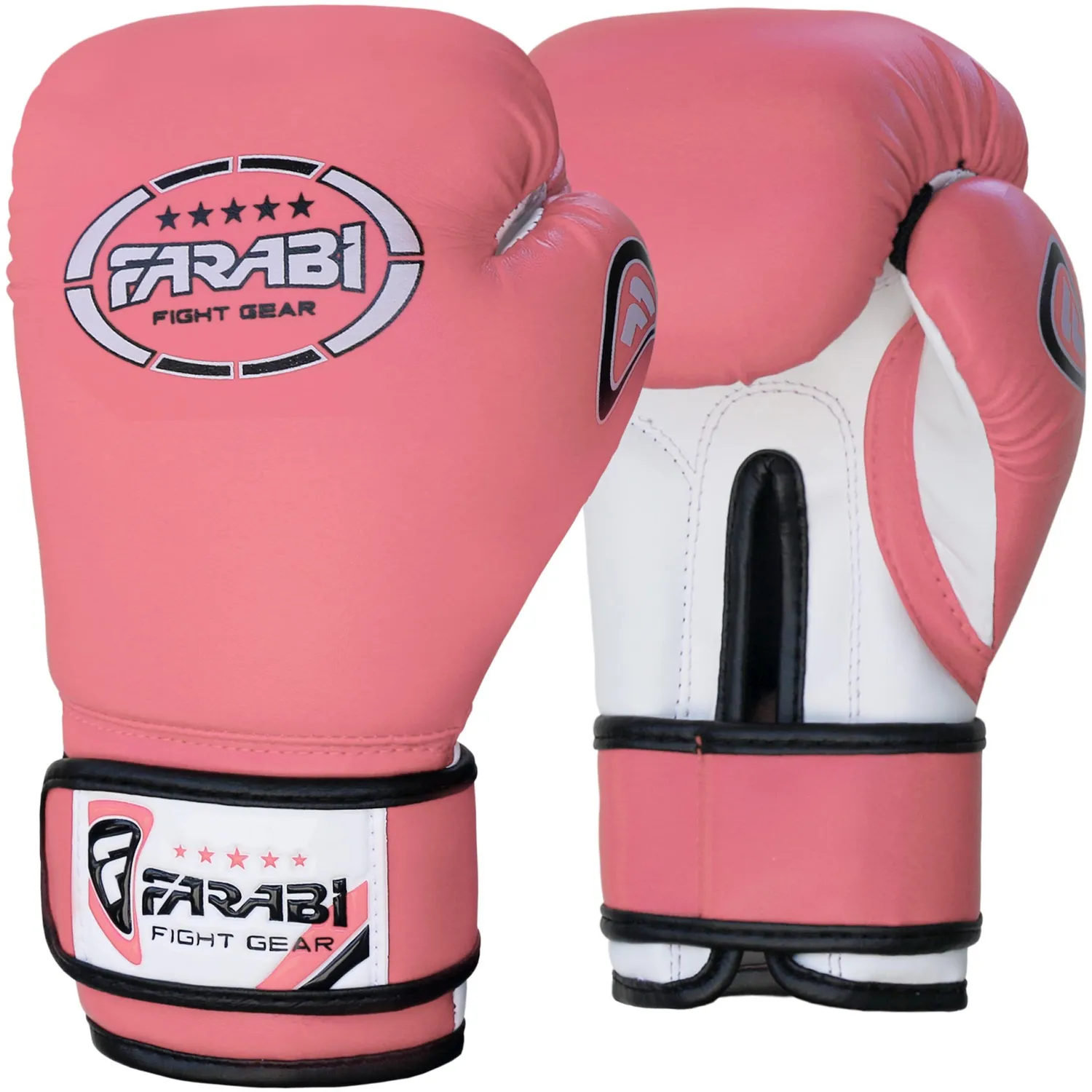 Farabi guanti boxe bambino 4 oz rosa sintetici