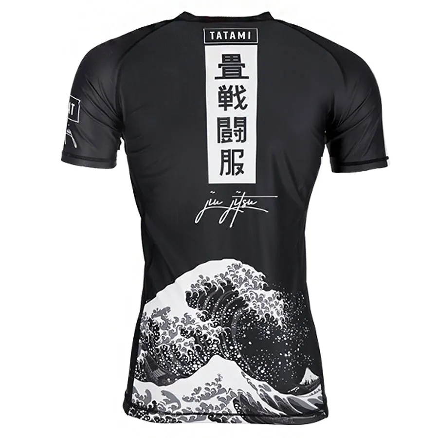 Tatami Fightwear Kanagawa rash guard nera manica corta