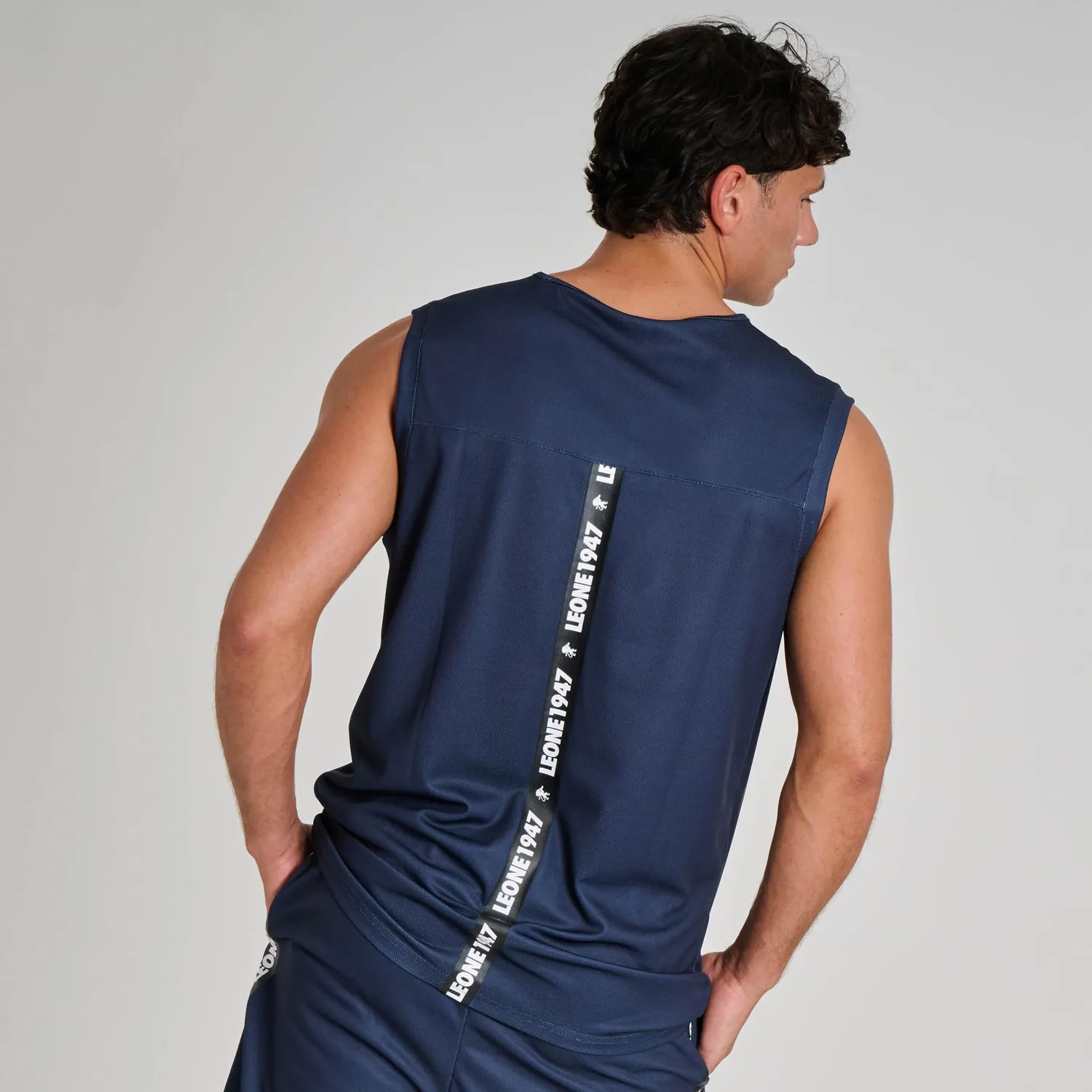 Leone 1947 Tape 47 ABX217 Canotta Uomo L Blu Scuro