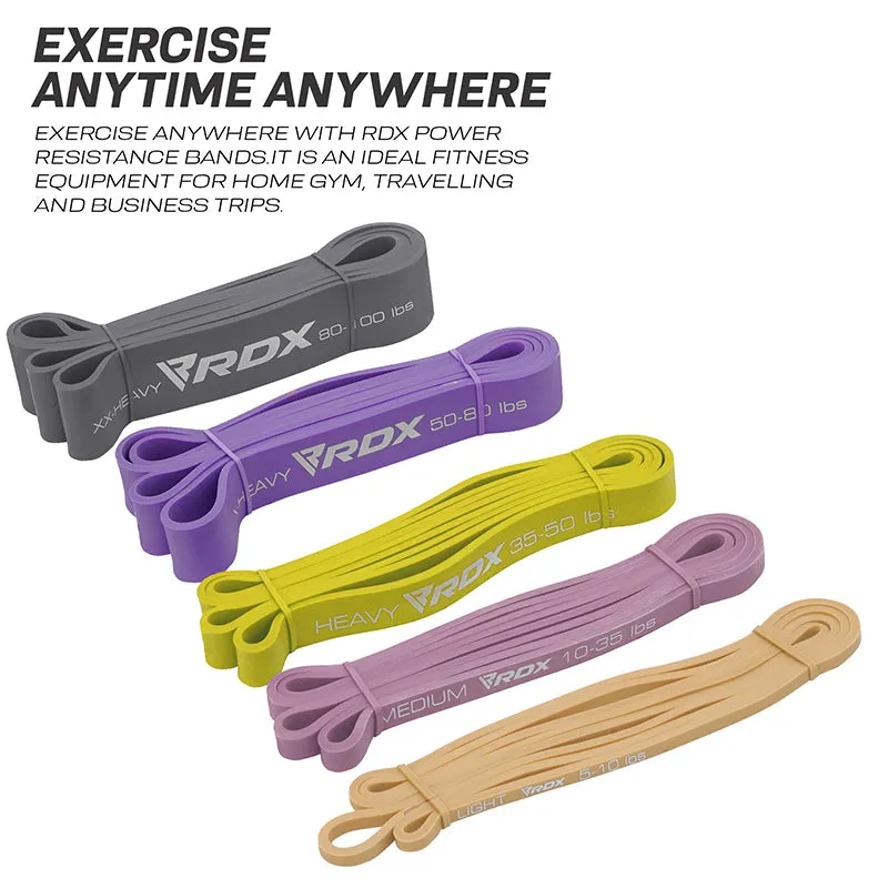 RDX MC Bande Resistenza Lattice Set 5pz multicolor