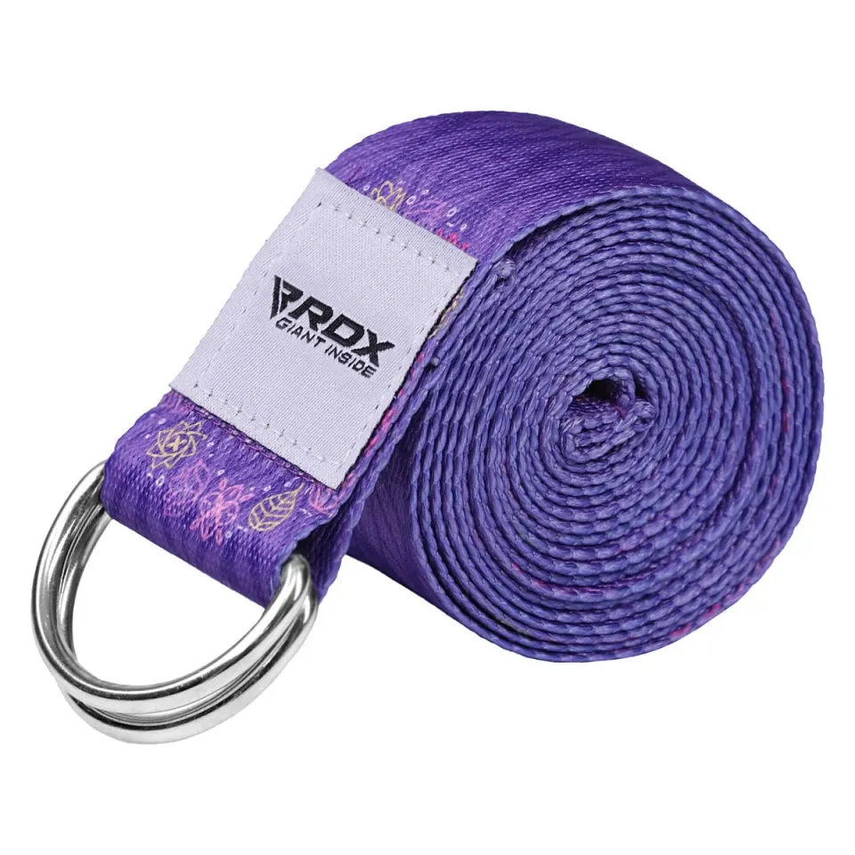 RDX F7 cinghia yoga cotone viola antiscivolo