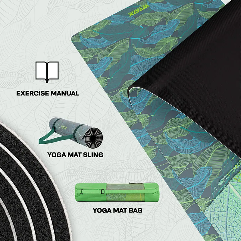 RDX D9 Tappetino Yoga Gomma 6mm Verde Antiscivolo