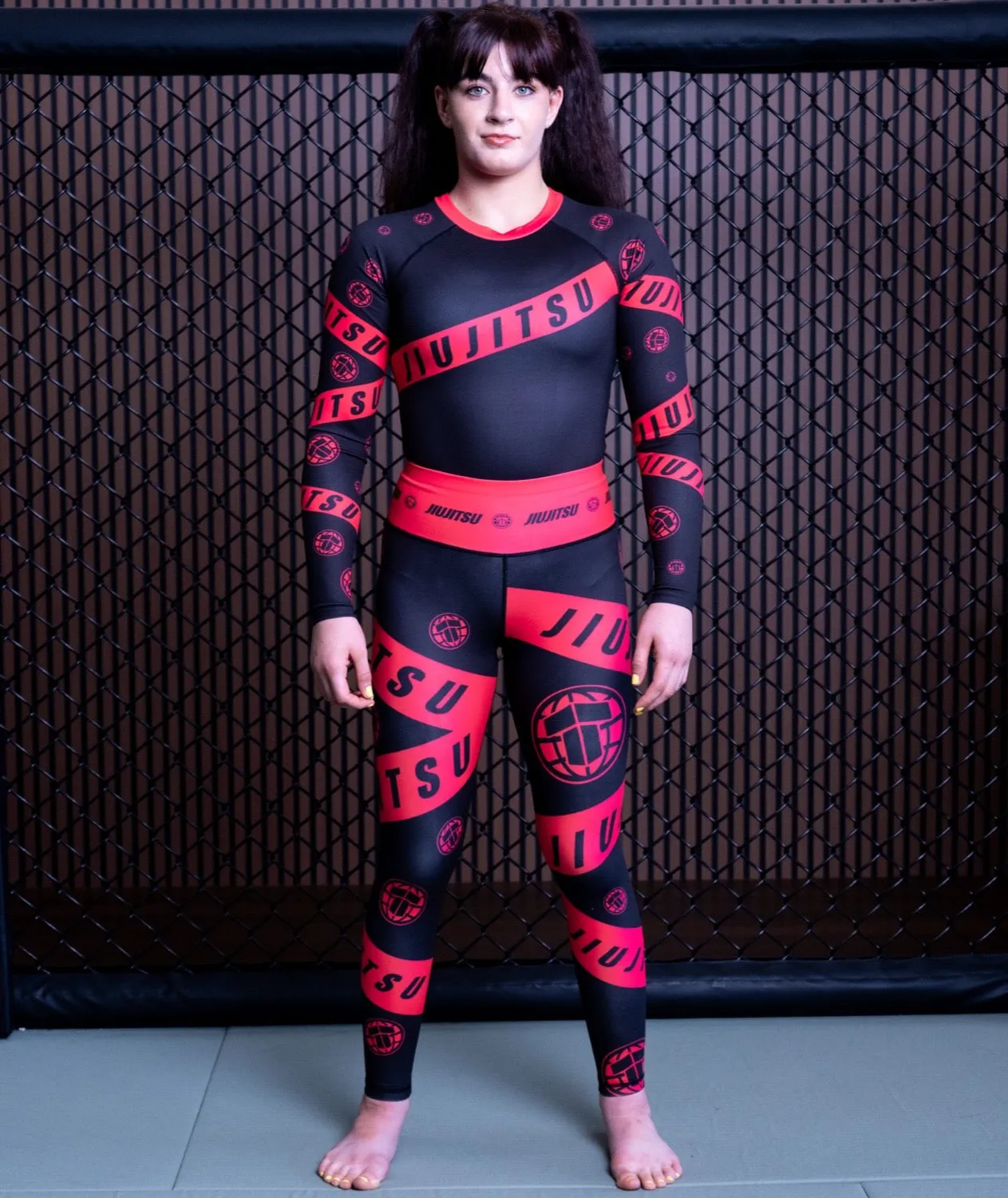 Tatami Fightwear Helena leggings donna neri rosa grappling