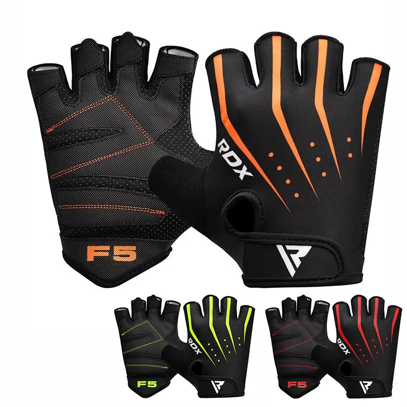RDX F5 Guanti palestra grip gommato