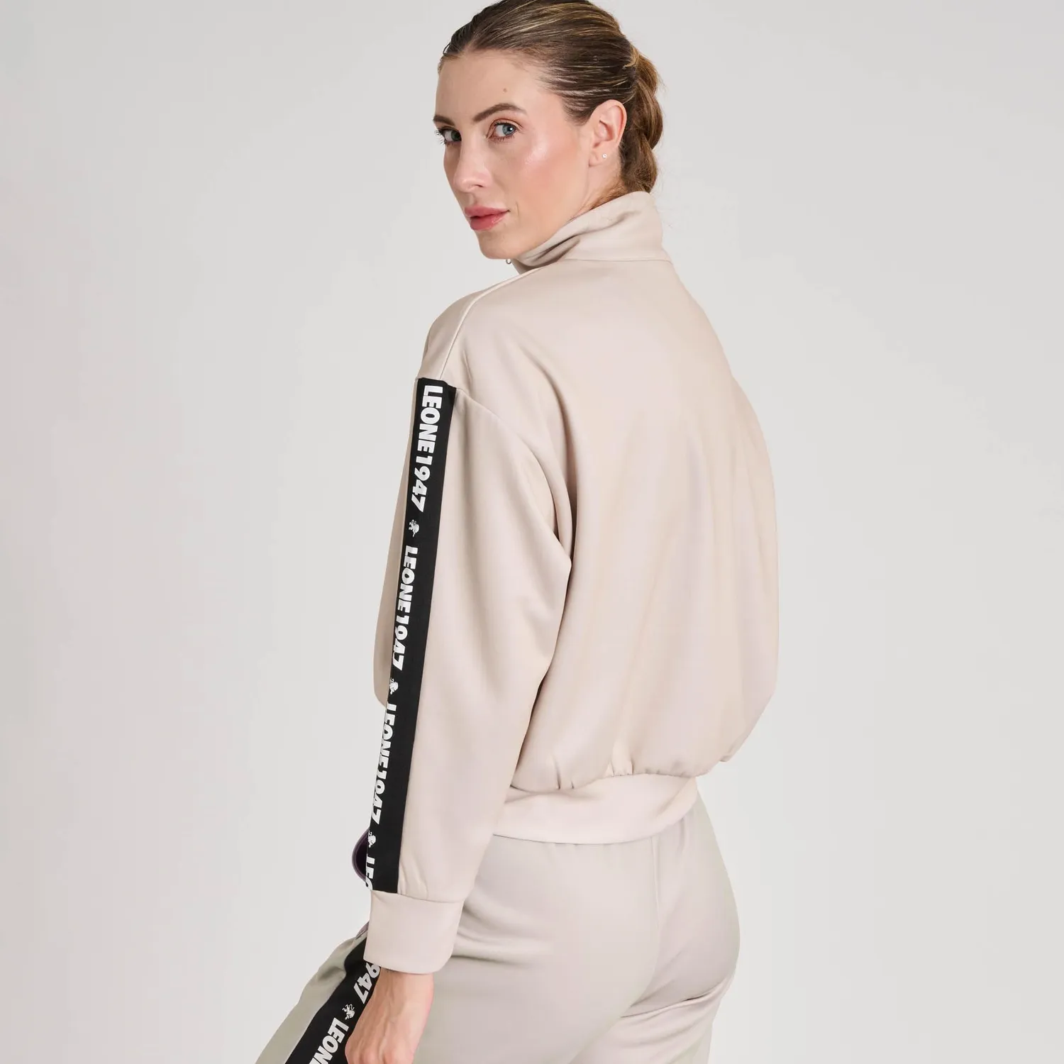 Leone1947 Tape 47 ABX230 felpa smanicata donna collo alto S
