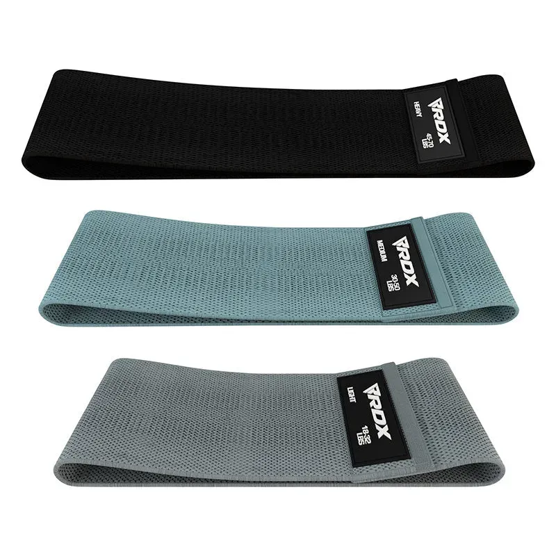 RDX CG bande elastiche tessuto set 3 pezzi multicolor antiscivolo