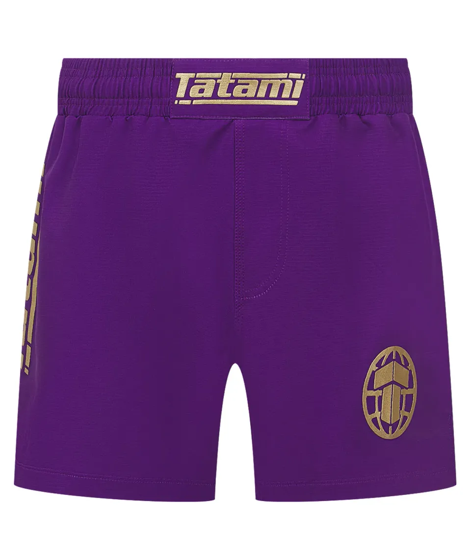 Tatami Pro V2 pantaloncini grappling viola 3D