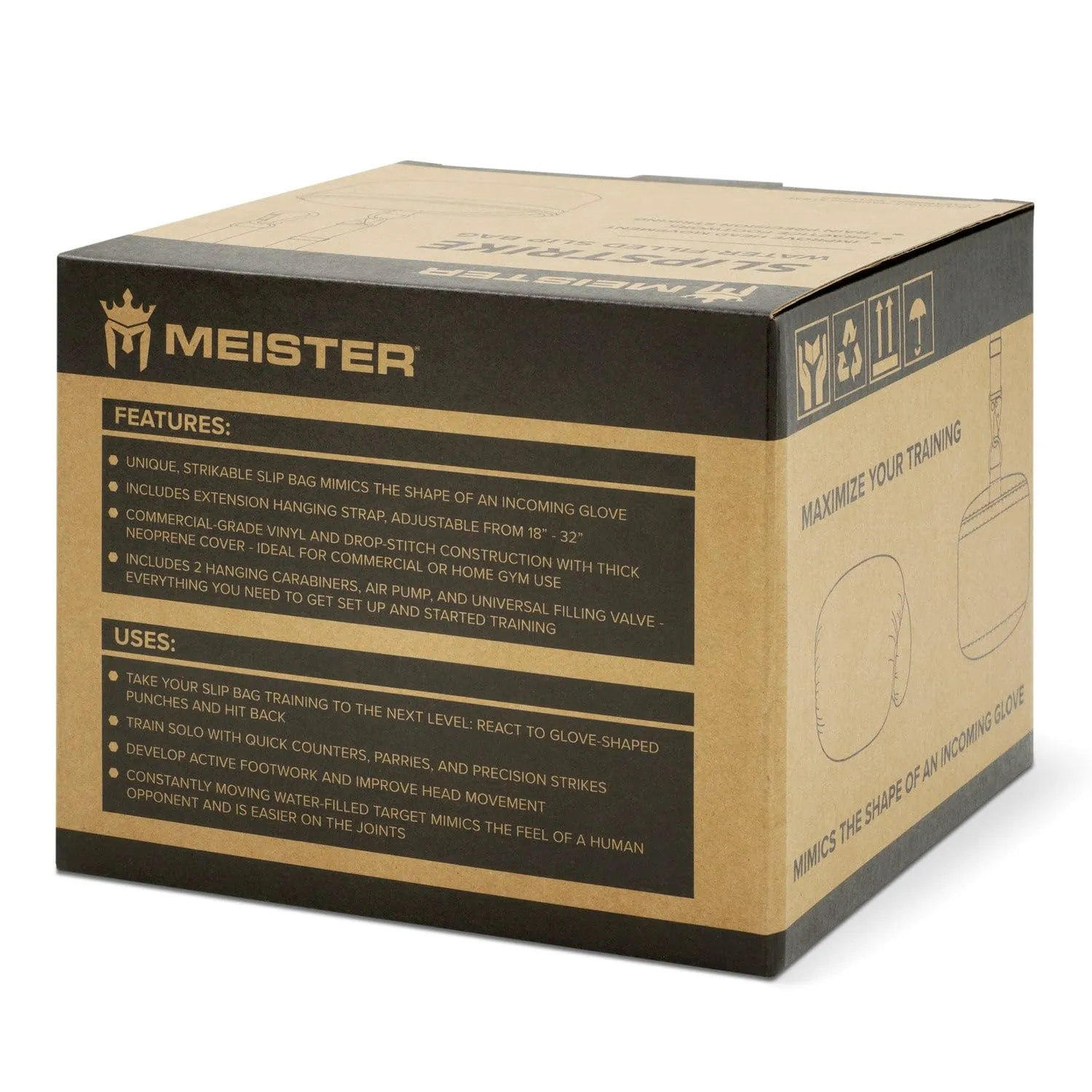 Meister SlipStrike slip bag acqua Nero 18 cm