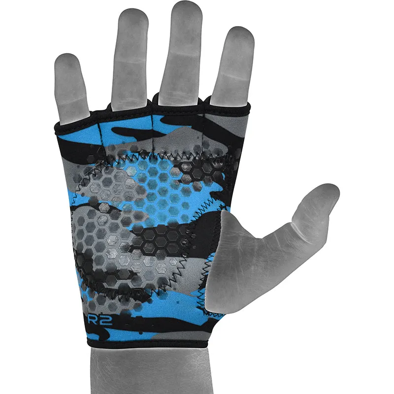 RDX R2 Prese Palestra Pesi Blu S/M Silicone