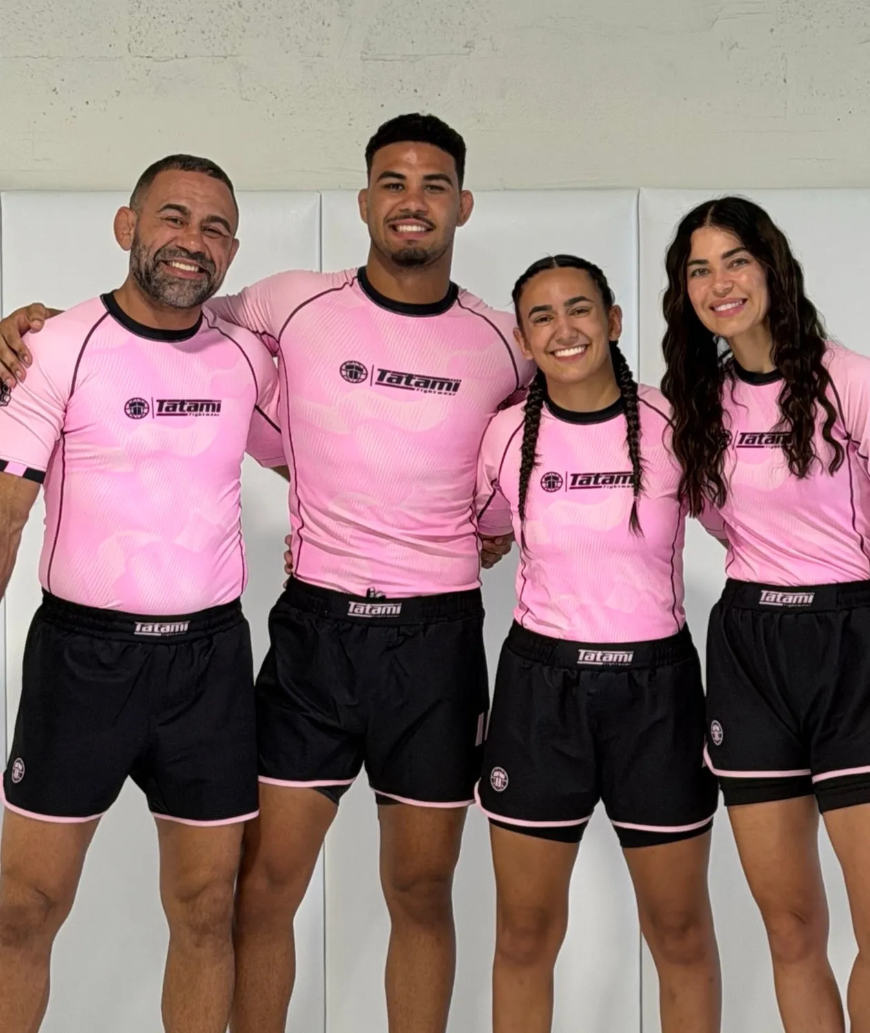 Tatami Nomad Pink Black rash guard riciclato manica corta