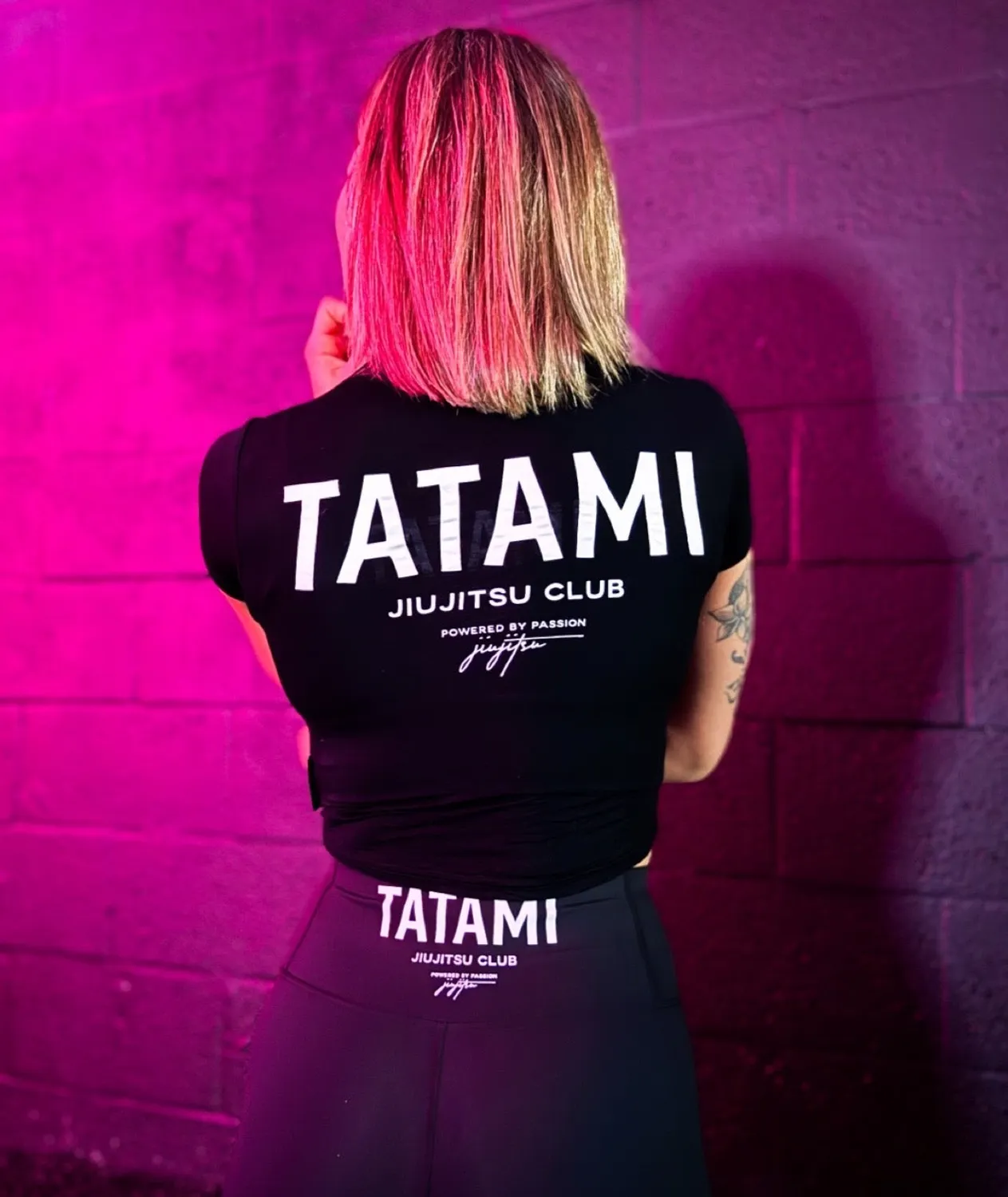 Tatami JJ Club T-Shirt Donna Cropped Nera