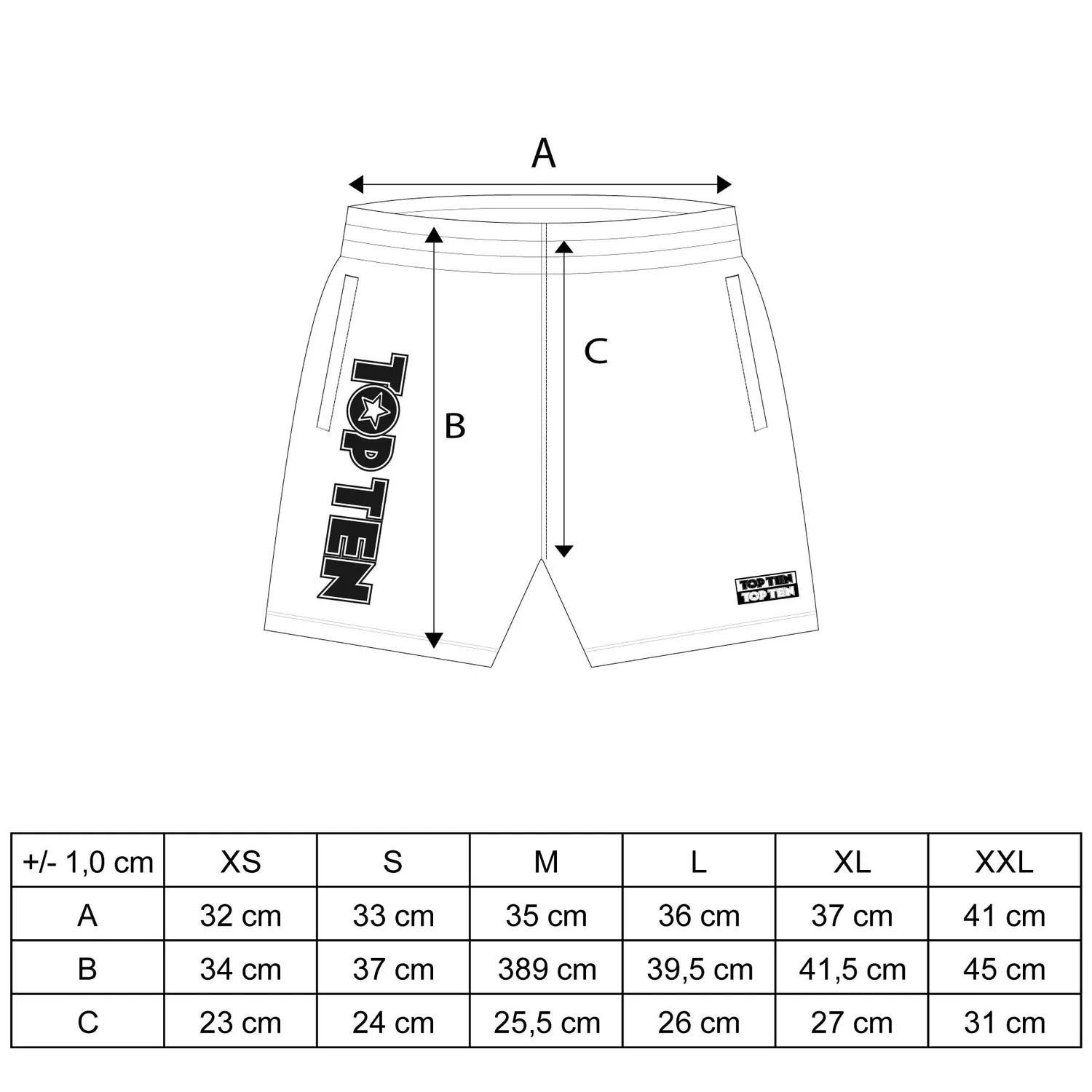 TOP TEN Power Ink Fraction shorts kickboxing leggeri