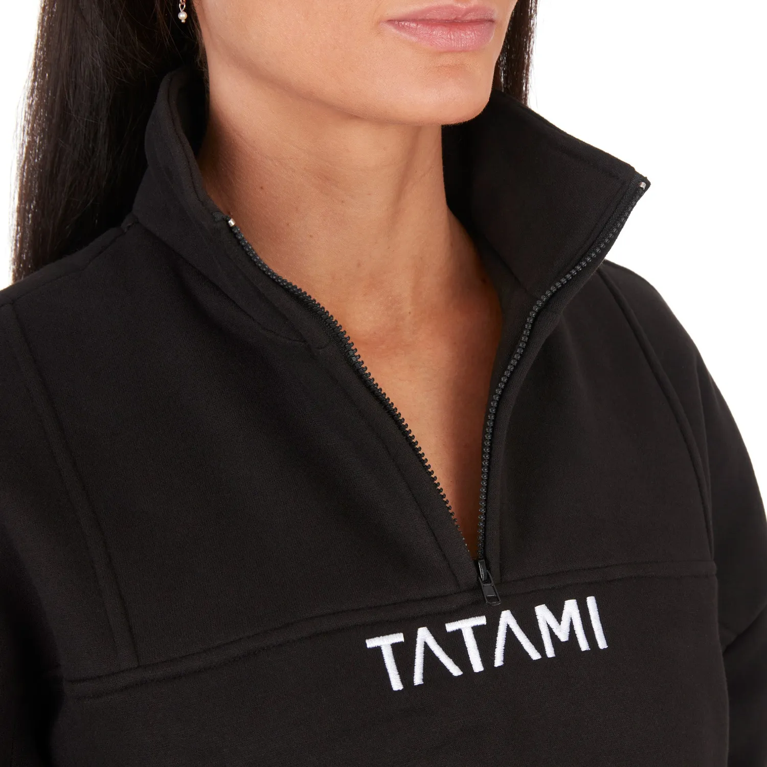 Tatami Fightwear Peak felpa mezza zip donna nera