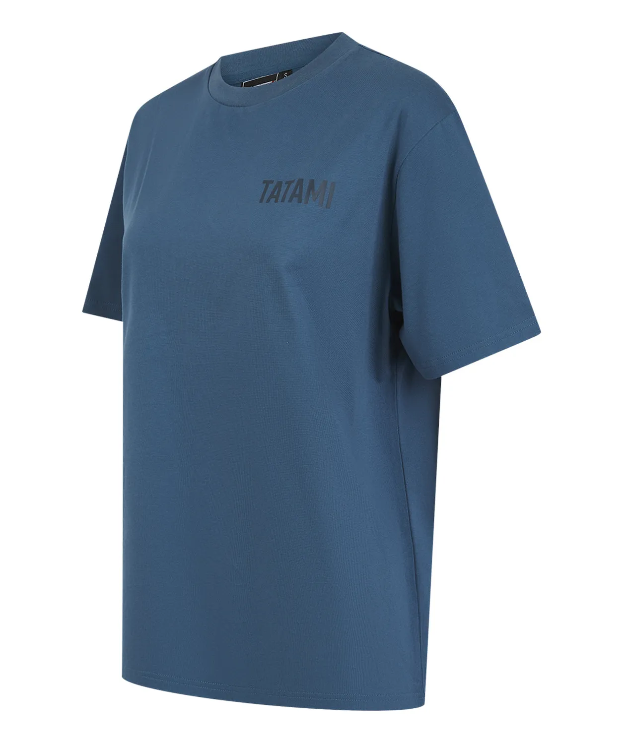 Tatami Oversized T-Shirt donna blu in cotone