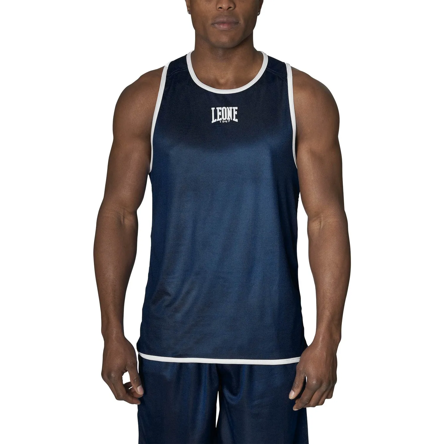 Leone1947 maglietta blu-rosso S allenamento boxe