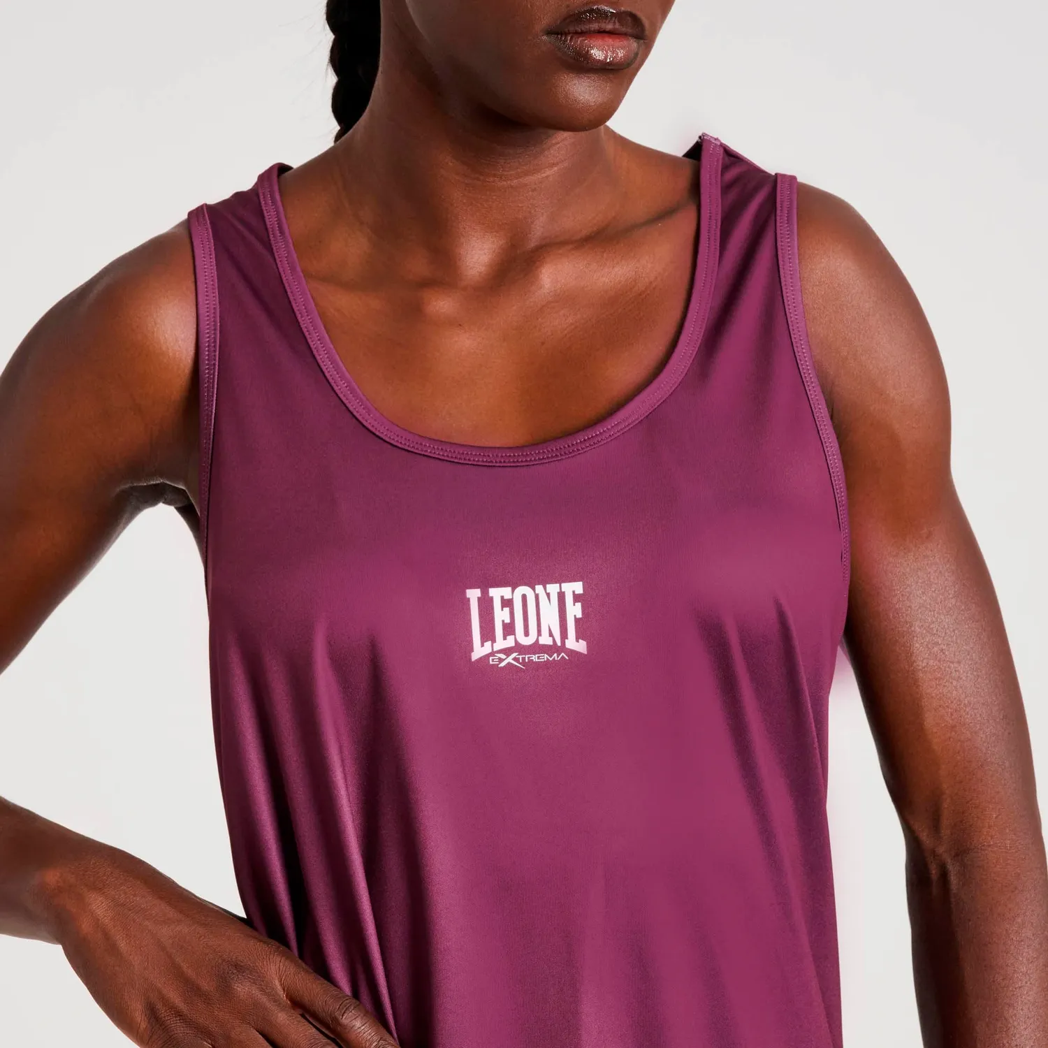 Leone1947 Logo Canotta Donna palestra fitness leggera