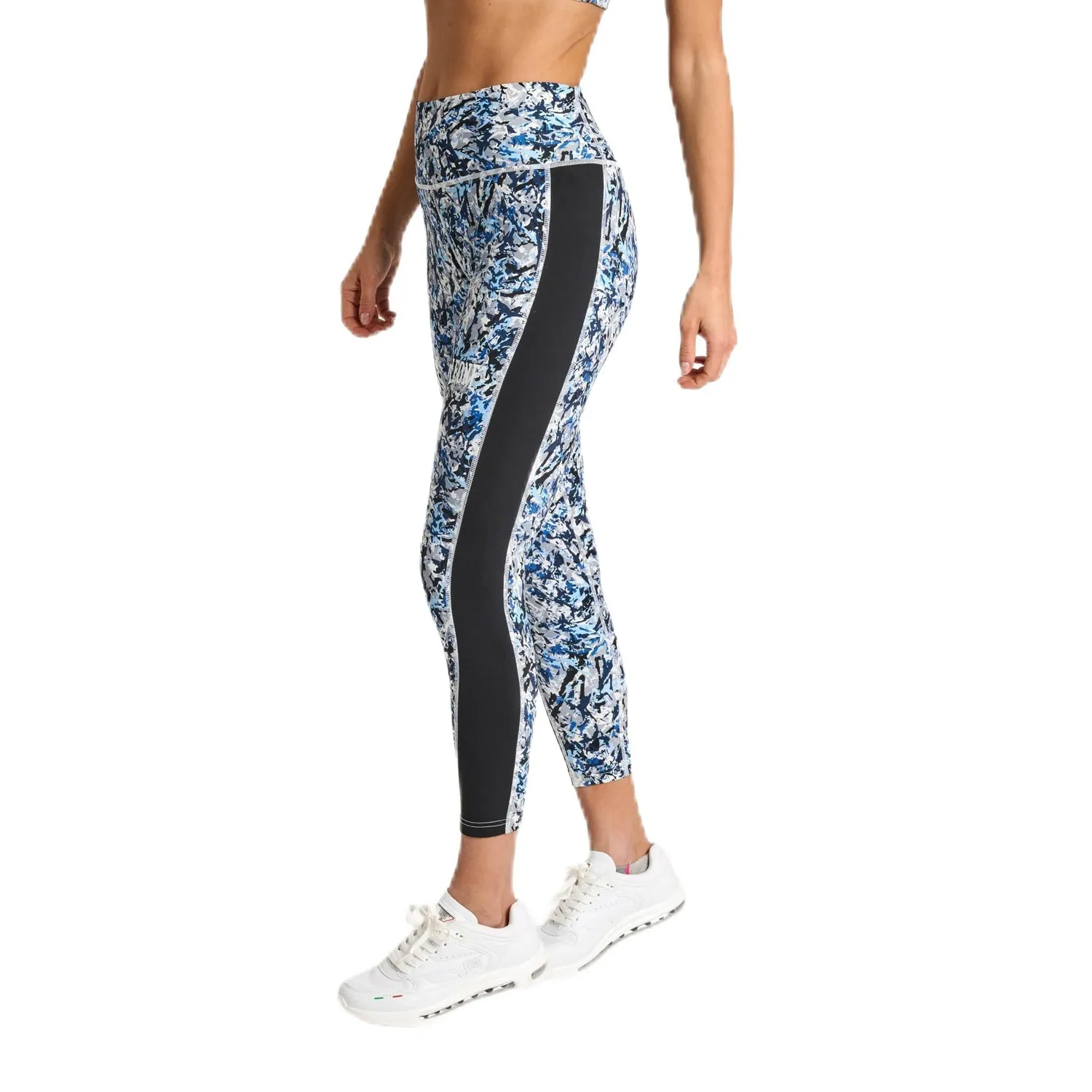 Leone 1947 ABX413 leggings donna camo blu tights