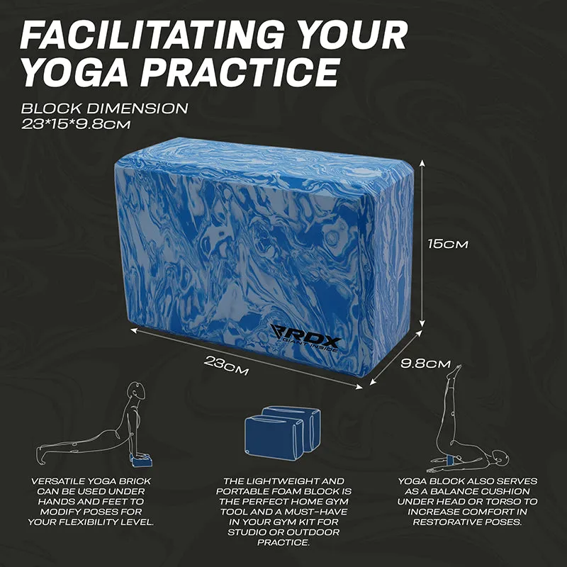 RDX LU Blocco Yoga EVA Singolo Blu alta densità