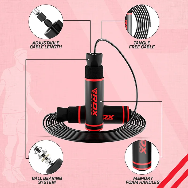 RDX SR corda salto velocità maniglie memory foam