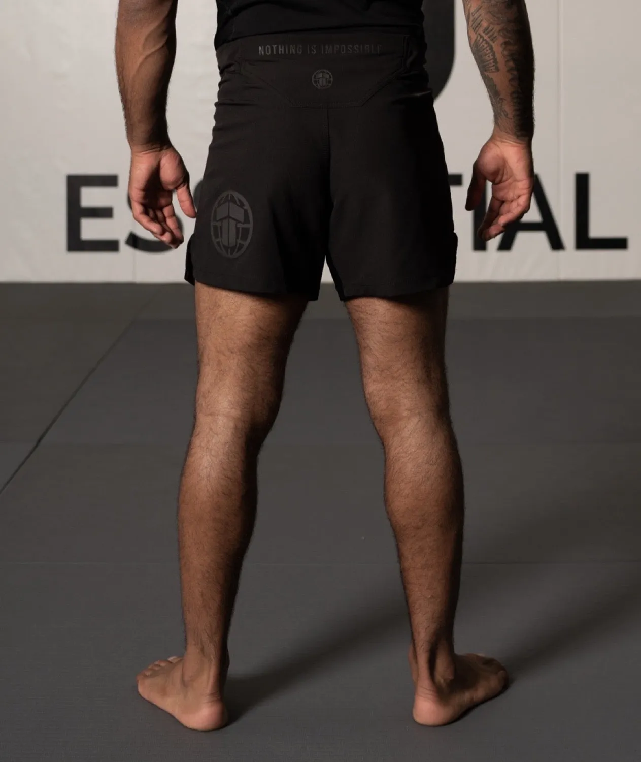 Tatami Pro Grappling Shorts pantaloncini no-gi neri elasticizzati