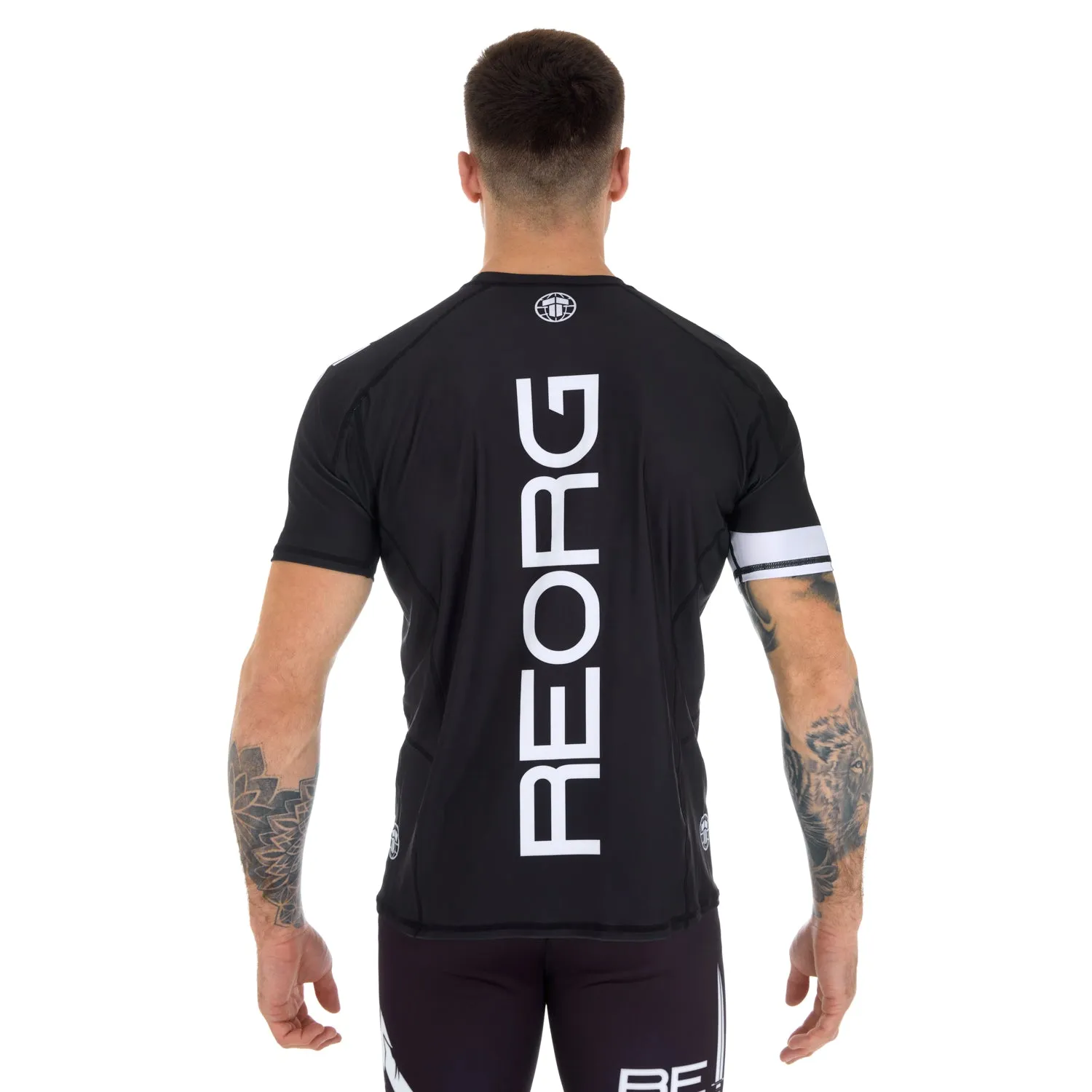 Tatami REORG Basic Dad Bod Rash Guard Nero Comodo Cotone-like