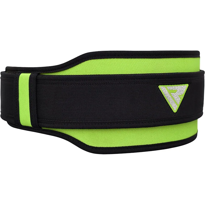 RDX 8D Cintura Sollevamento Pesi Nylon Verde S
