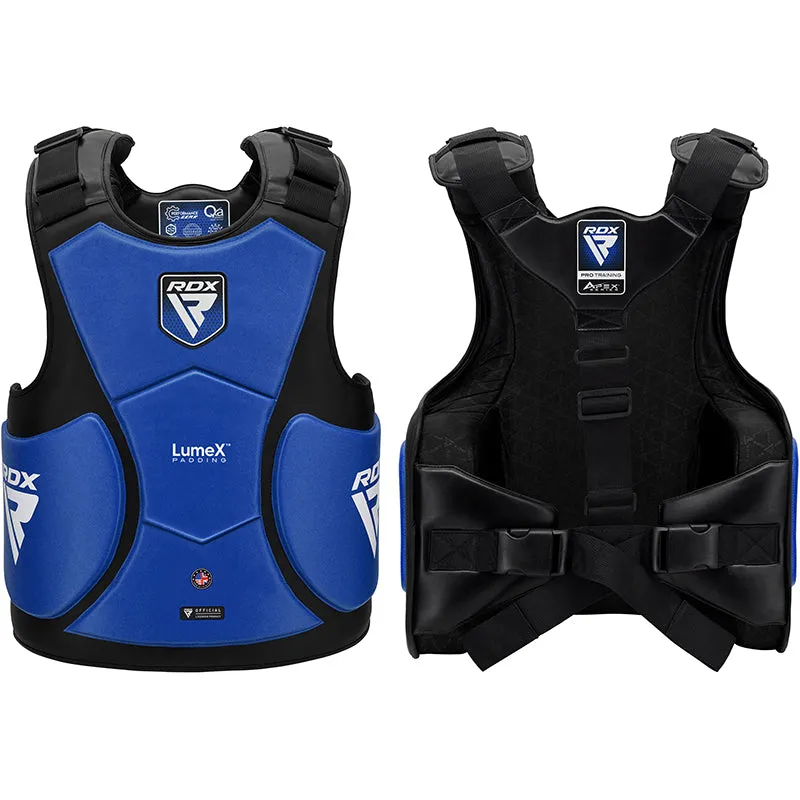 RDX Apex Corpetto Boxe Coach Pelle Rossa Blu