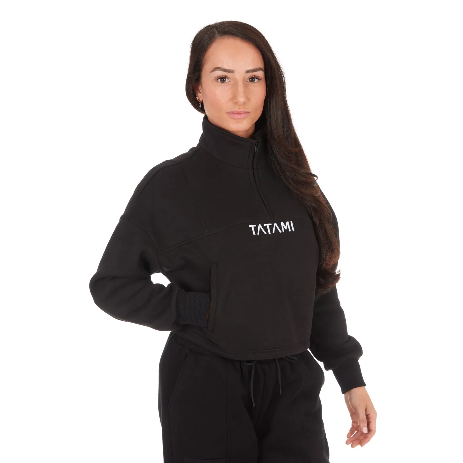 Tatami Fightwear Peak felpa mezza zip donna nera