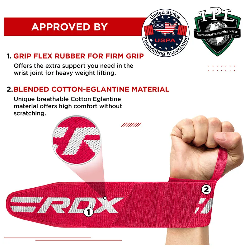 RDX W2 Fasce Polso Palestra Rosa Donna