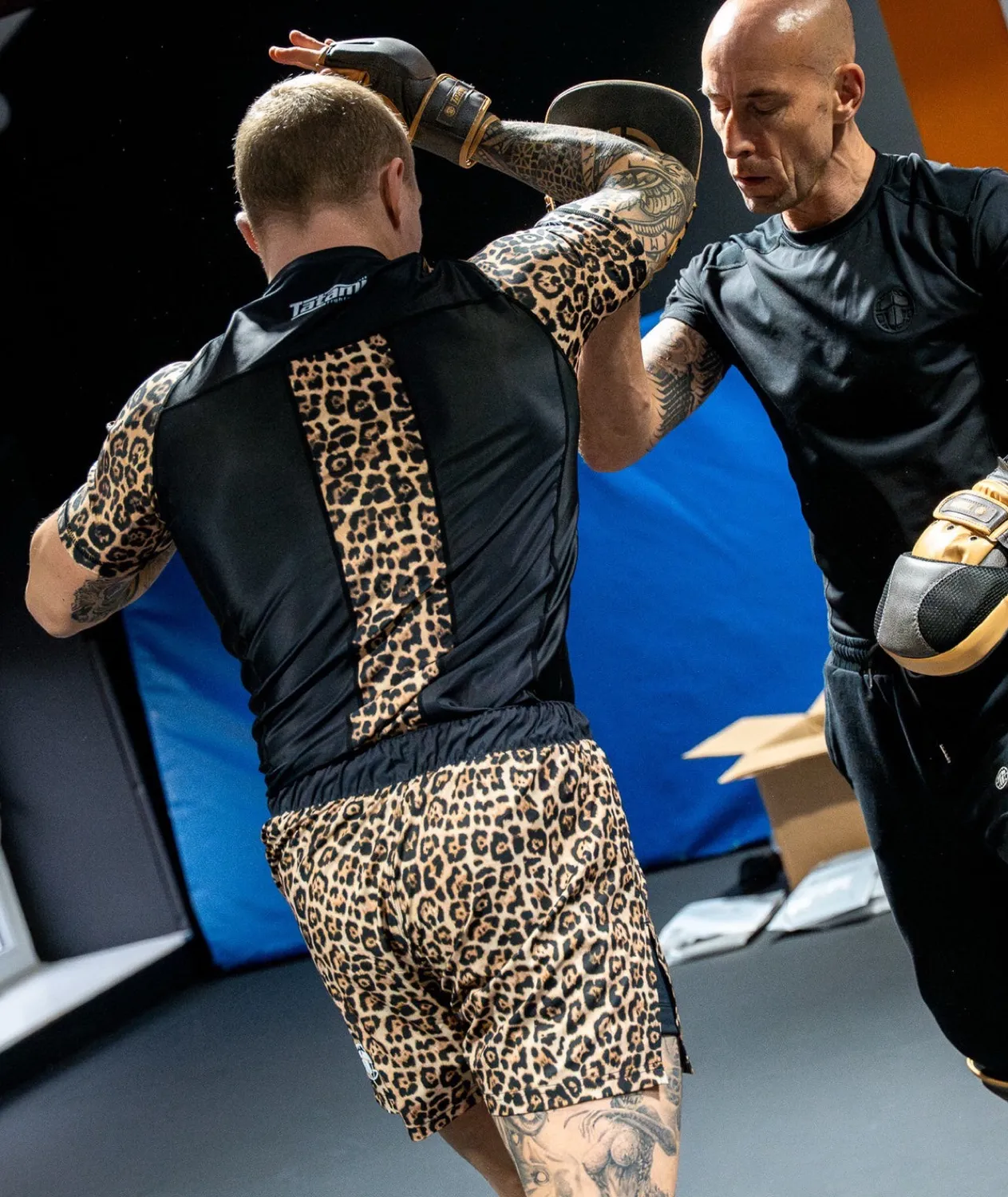 Tatami Fightwear Leopard rash guard maniche corte nera