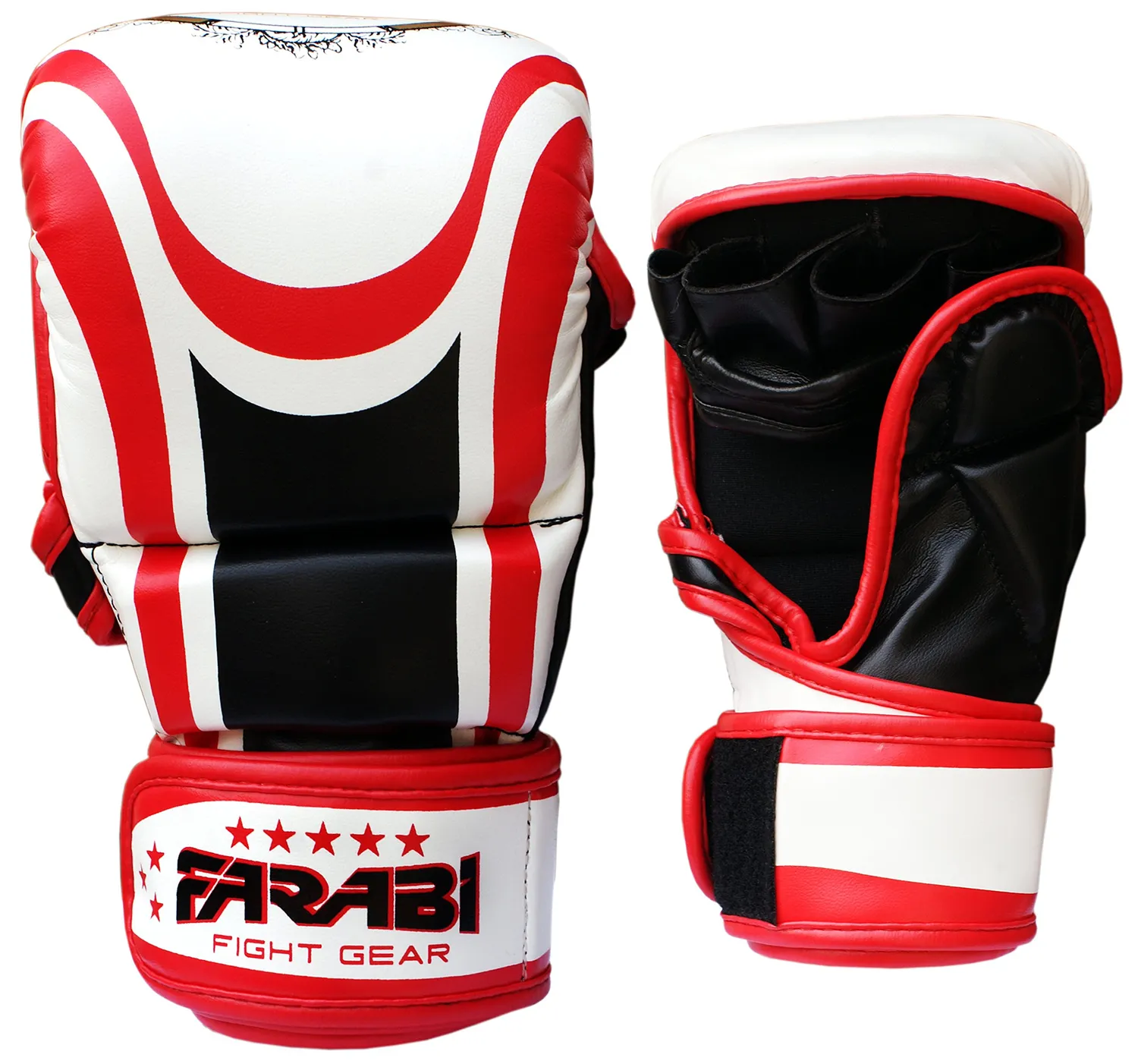Farabi Sports Guanti MMA S/M Palmo Aperto Presa Lotta