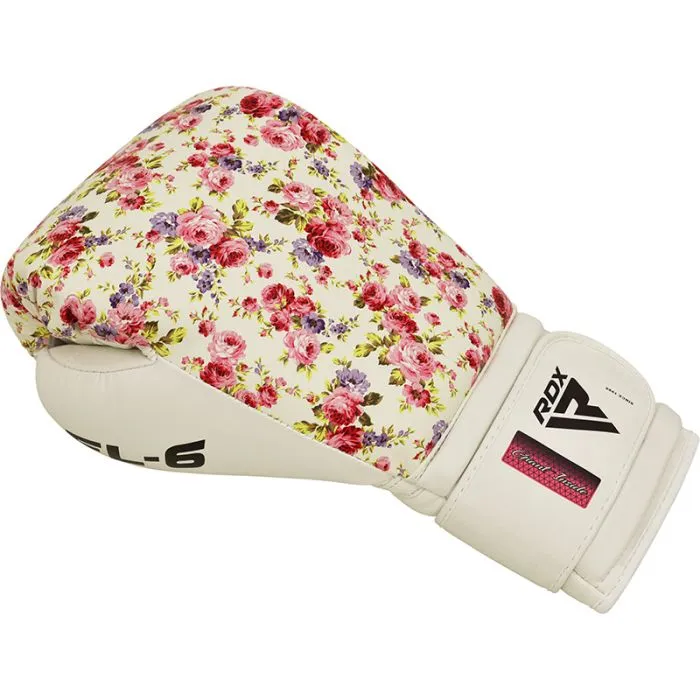 RDX FL6 Guantoni Boxe 12oz pelle Flora allenamento