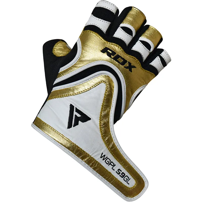 RDX S9 Guanti Palestra Pelle Nabuk Taglia L Antiscivolo