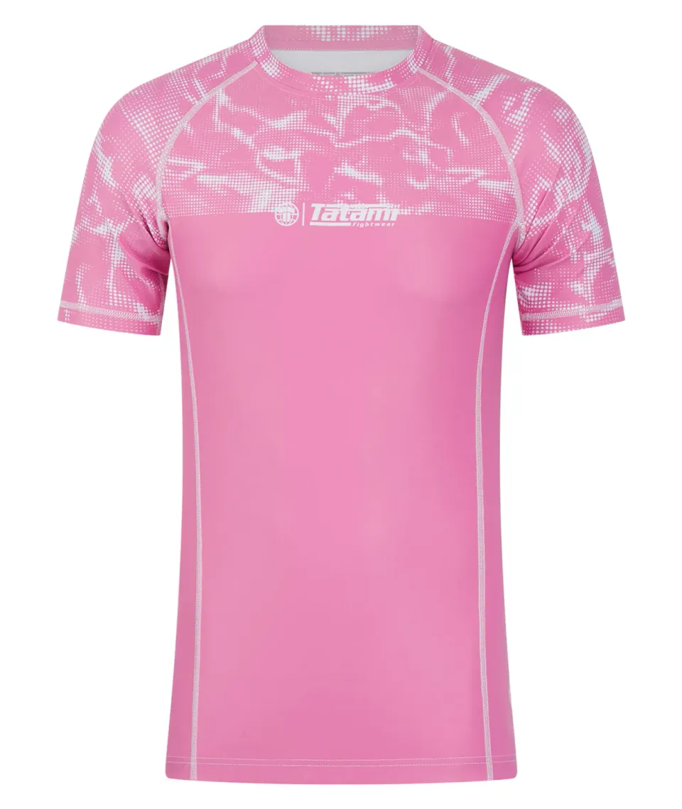 Tatami Fightwear Smoke rash guard rosa manica corta