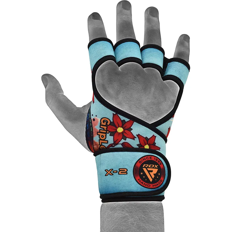 RDX T4 Guanti Palestra Sollevamento Pesi Aperti Neoprene