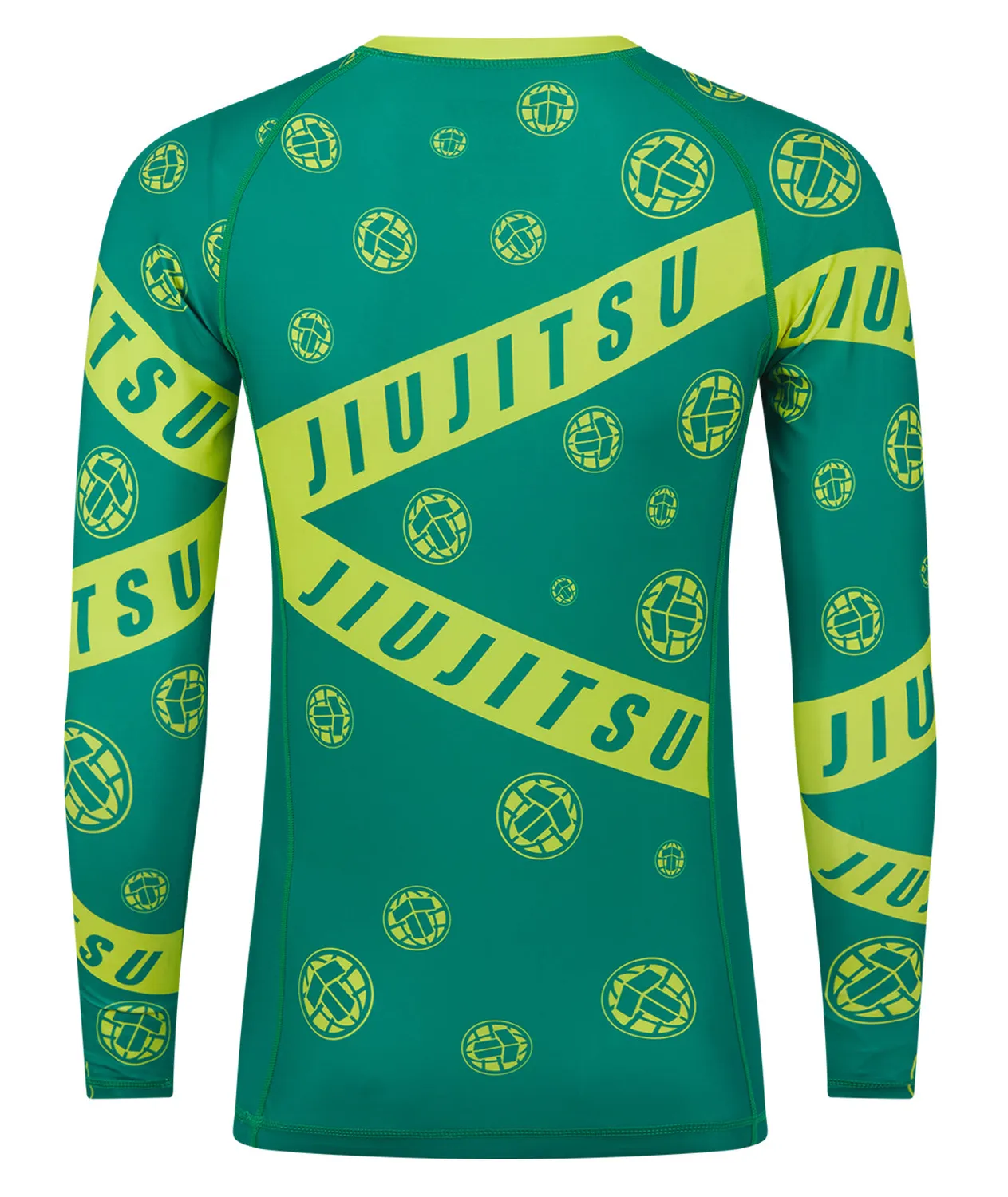 Tatami Helena Taped rash guard manica lunga verde giallo