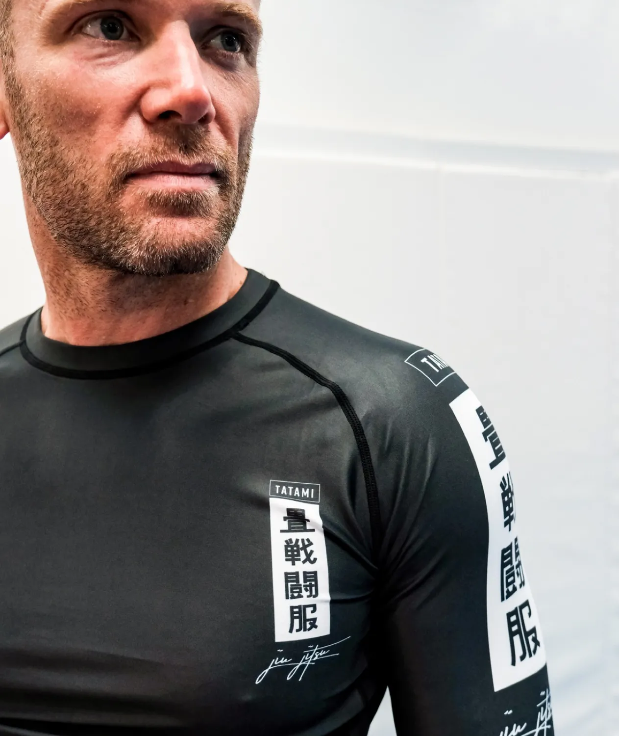 Tatami Kanagawa rash guard nero maniche lunghe