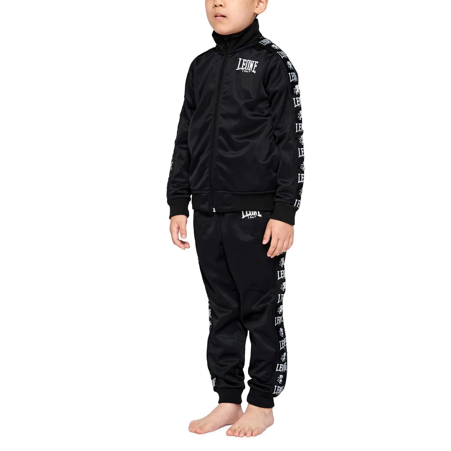 Leone1947 Ambassador AB301J tuta bambino nero 9/10 anni cotone
