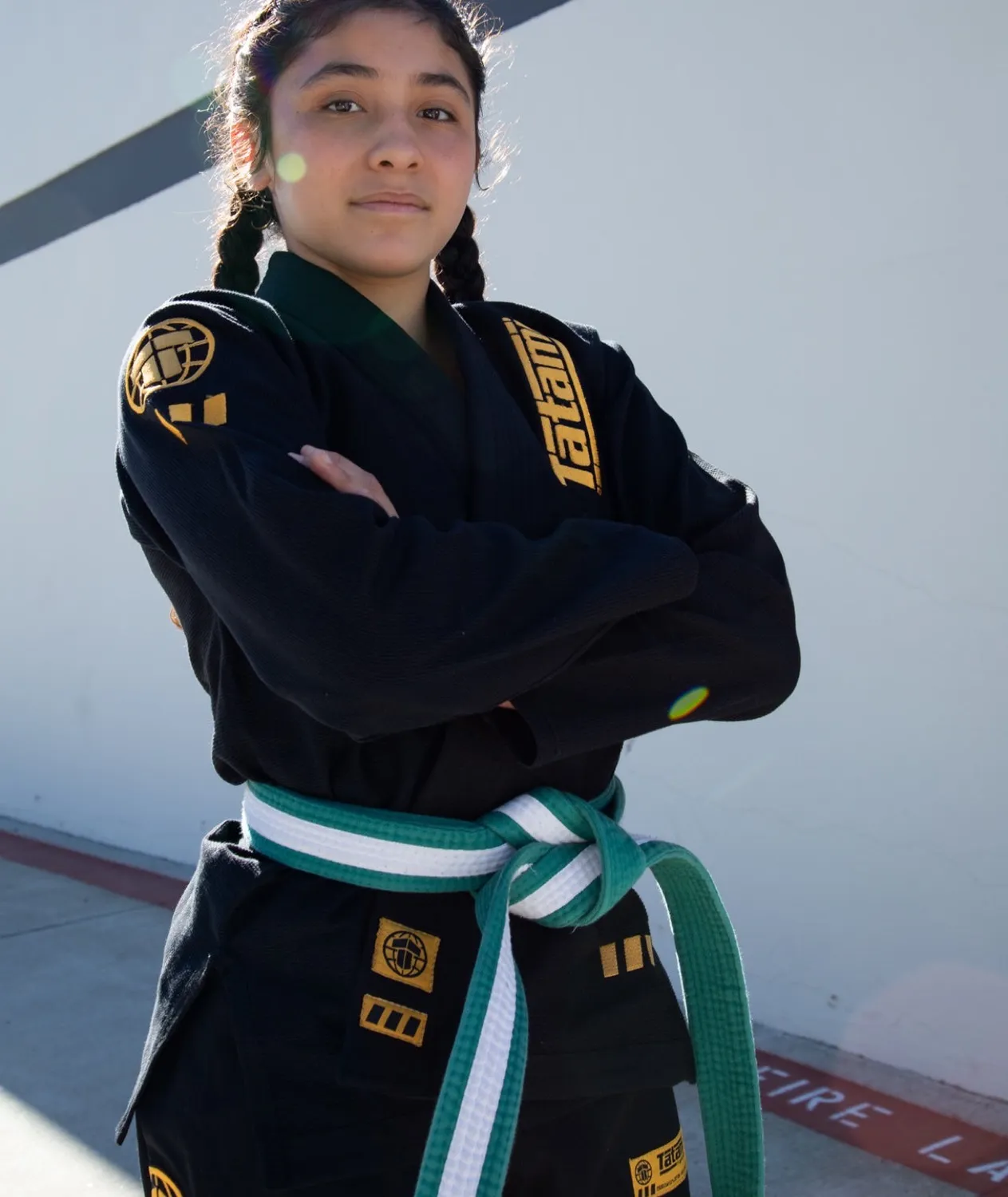 Tatami Pro Series kimono BJJ bambino nero ricamo oro